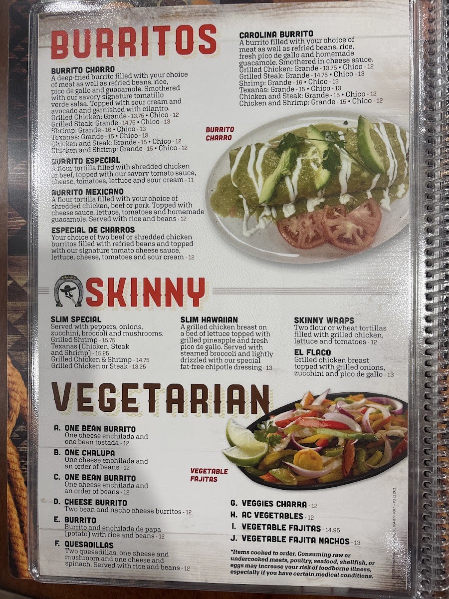 Charros Mexican Restaurant Menu 6