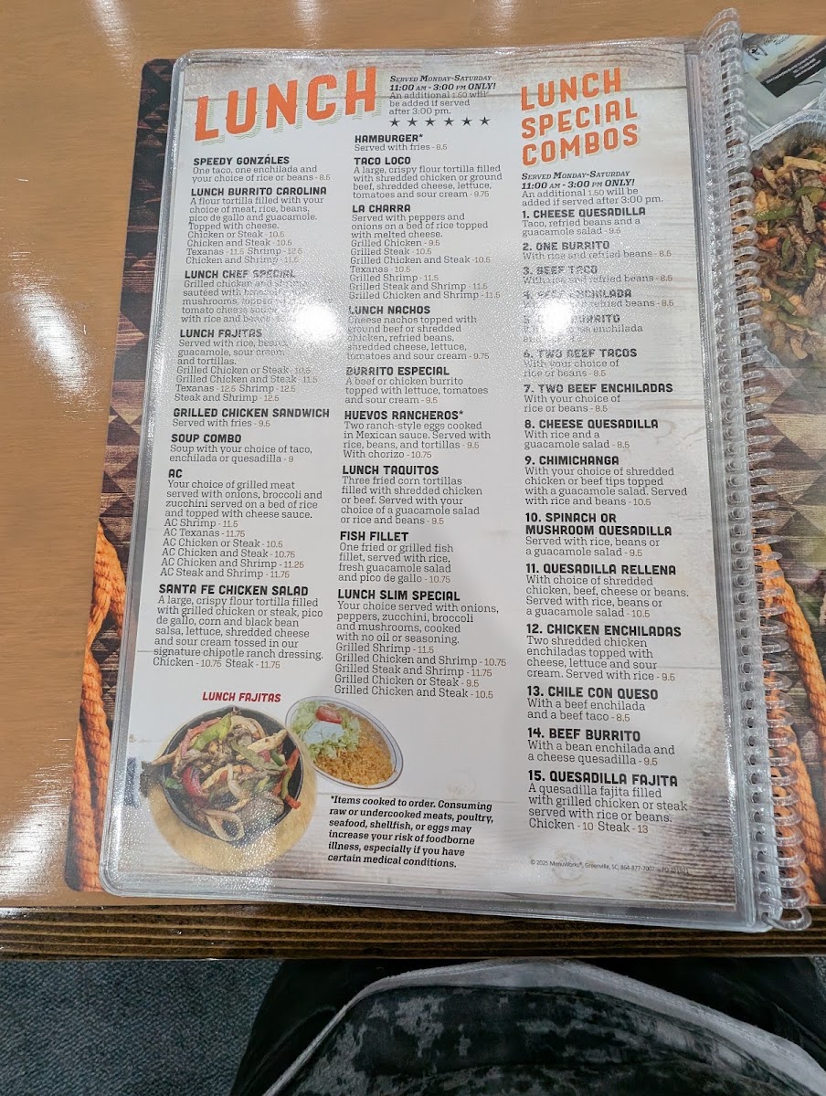 Charros Mexican Restaurant Menu 9