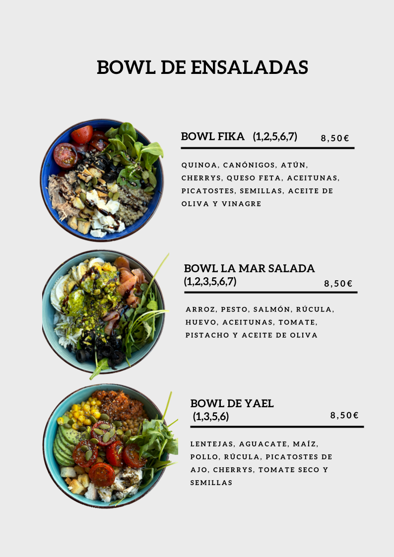 Fika by la mar de dulce Menu 6