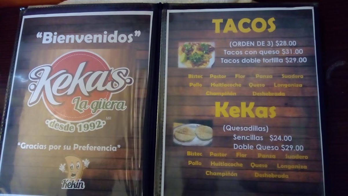 Kekas ‘La Güera’ Menu 9