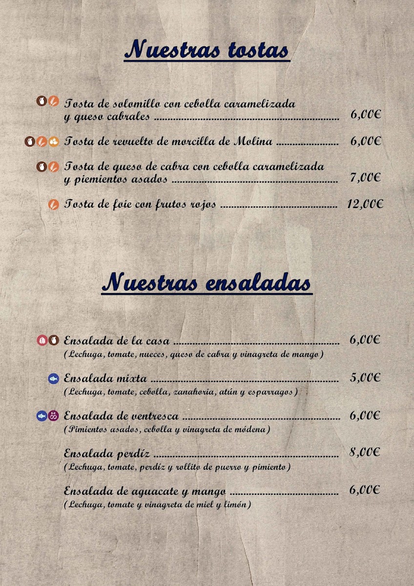 La Parrilla de la Mama Menu 2