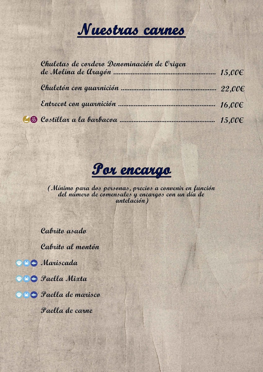La Parrilla de la Mama Menu 7
