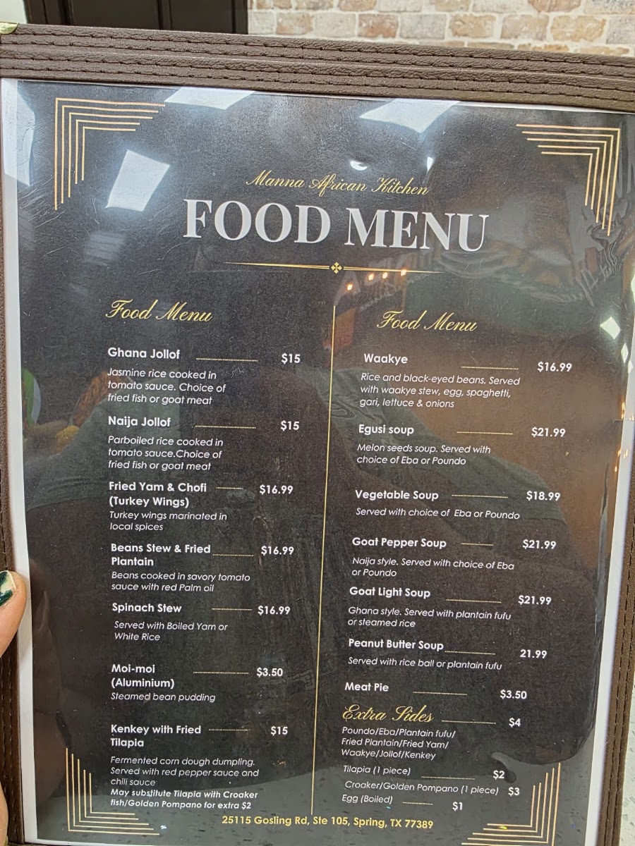 Manna African Kitchen Menu 3