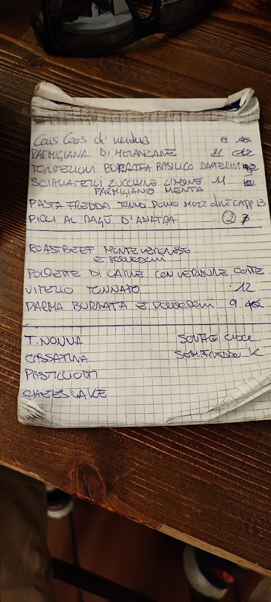 Osteria La Ciacola Cafè Verona Menu 5