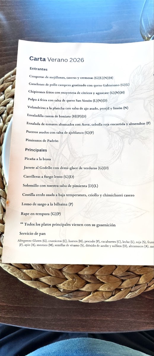 Restaurante VOLVER Menu 4