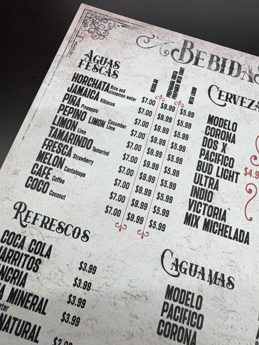 Taqueria La Revolucion Fort Worth Menu 10