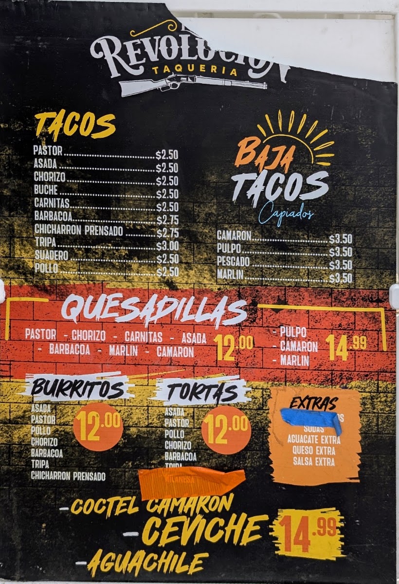 Taqueria La Revolucion Fort Worth Menu 6