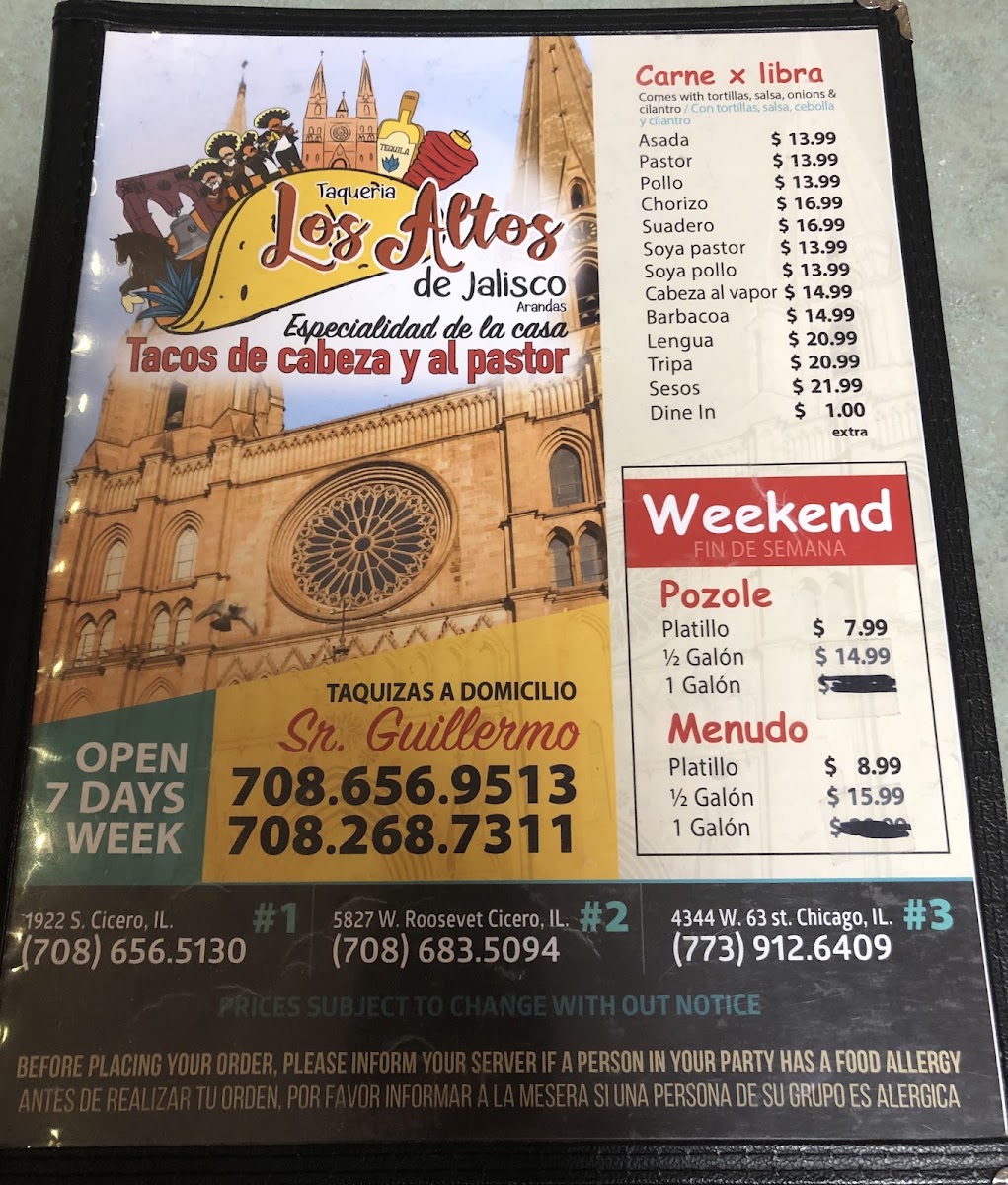Taqueria Los Altos De Jal Menu 4