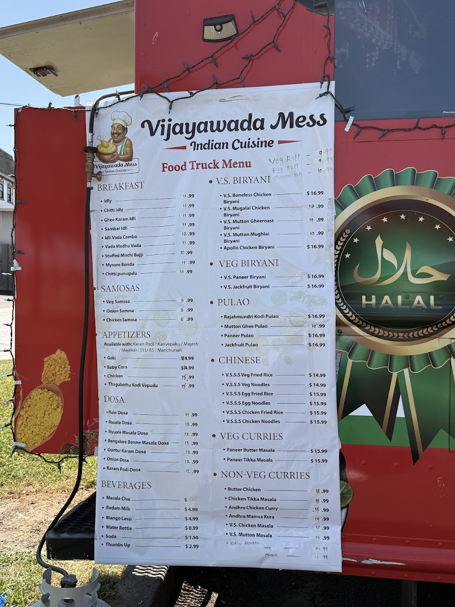 Vijayawada Mess Indian Cuisine food truck Menu 5